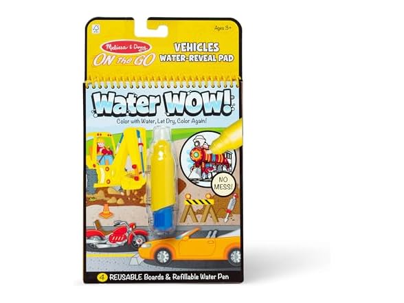 Melissa & Doug, Pen Water Wow Vehicles