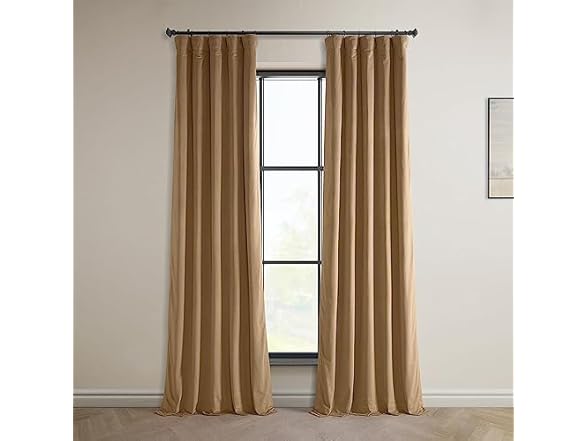 HPD Half Price Drapes Heritage Plush Velvet Curtain