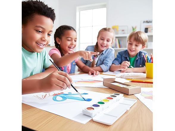 Crayola Watercolor Paint Tray Refills, Bulk Classpack