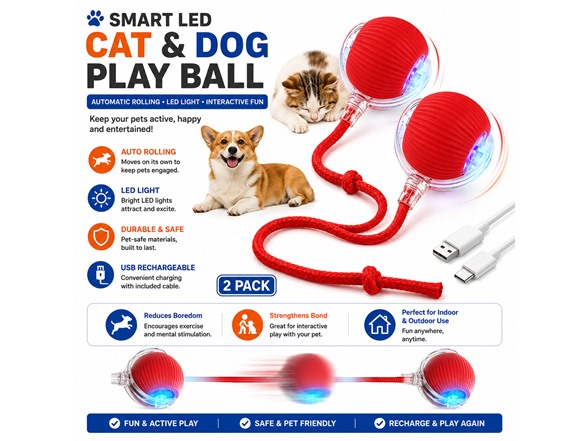 2 Pack Automatic Rolling Ball