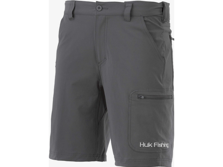 Huk Men's Next Level 10.5", Quick-Drying Performance Fishing Shorts, Charcoal-10.5", X-Large