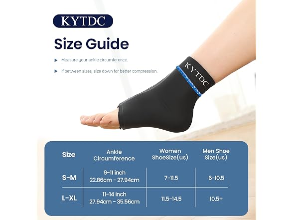 KYTDC Ankle Ice Pack Wrap for Swelling