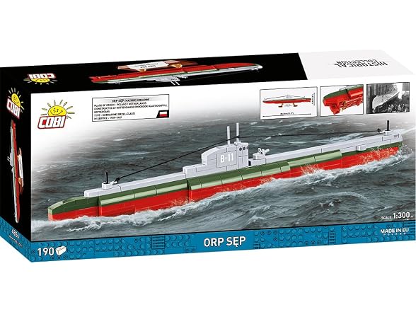 COBI Historical Collection WWII Polish Submarine 190 Pieces