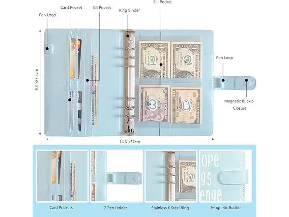 Adzt's 100 Envelopes Challenge Binder Kit A5
