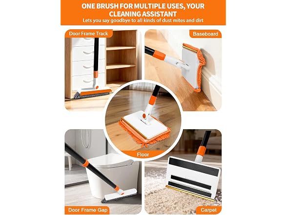 Freechangk 4-in-1 Baseboard Cleaner Tool