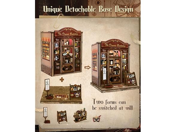 Book Nook Kit - DIY Miniature Dollhouse