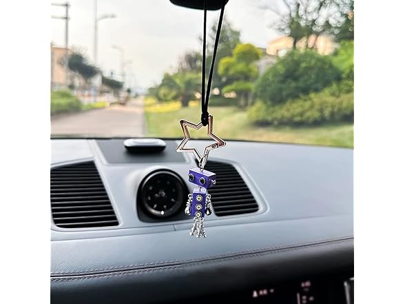 Kgtee Punk Robot Car Pendant Purple