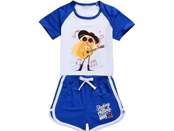 2 PC Girls Princess T-Shirt & Shorts