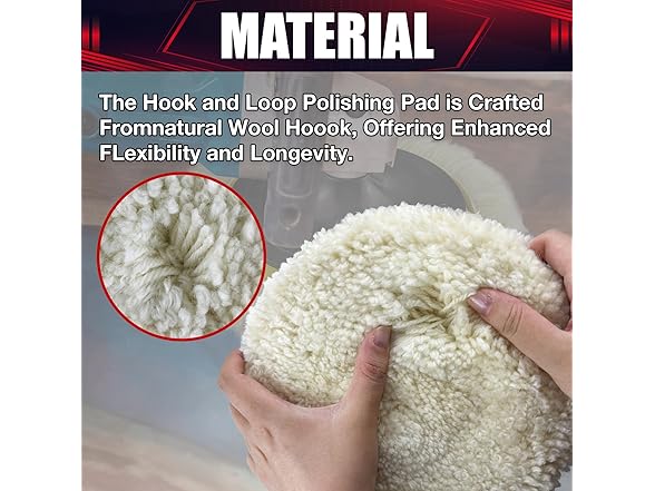 7PCS 7” Buffing and Polishing Pad Kit