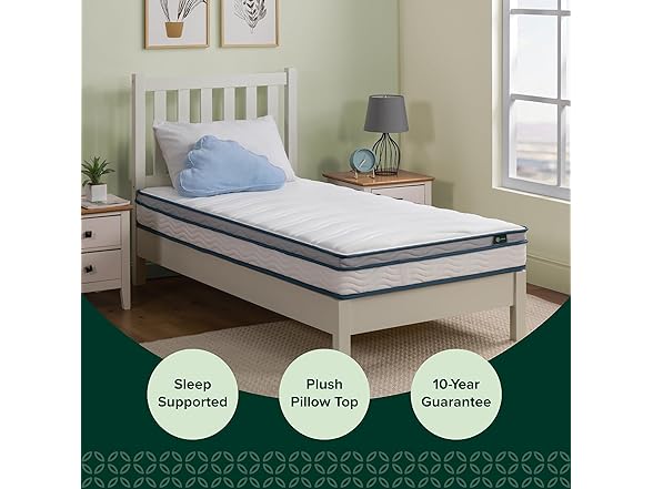 Zinus 6-In Spring Sensation Hybrid Mattress