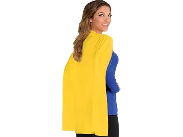 AMSCAN Yellow Cape Costume - One Size