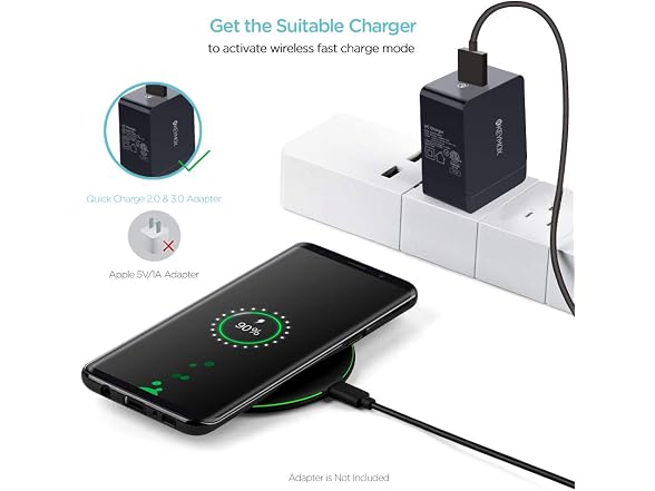 KEYMOX Qi-Certified Wireless Charger