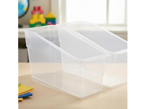 Fun Express 3.5" x 10.5" Clear Classroom Organizers