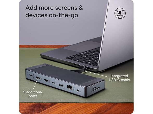 ZAGG ZAGG 9-Port Hub 2 USB-C, 2 HDMI (4K 60