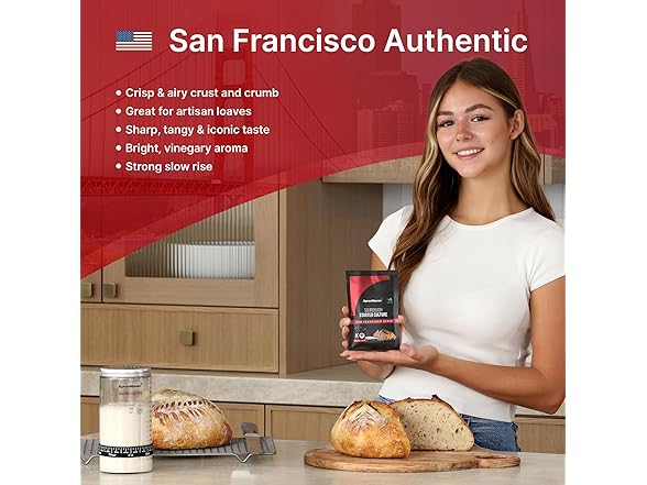 Apron Maven Premium Sourdough Starter - San Francisco