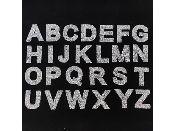 Iron on Letters with Butterfly Patch