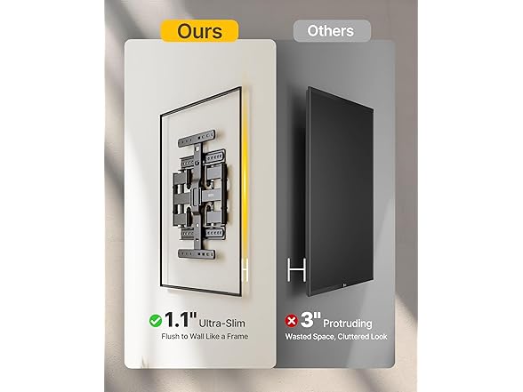 monTEK 1.1" Ultra Slim TV Wall Mount | 37-75"