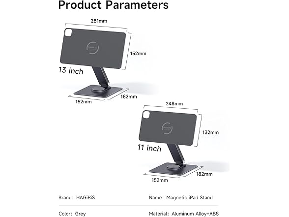 Hagibis Magnetic iPad Stand
