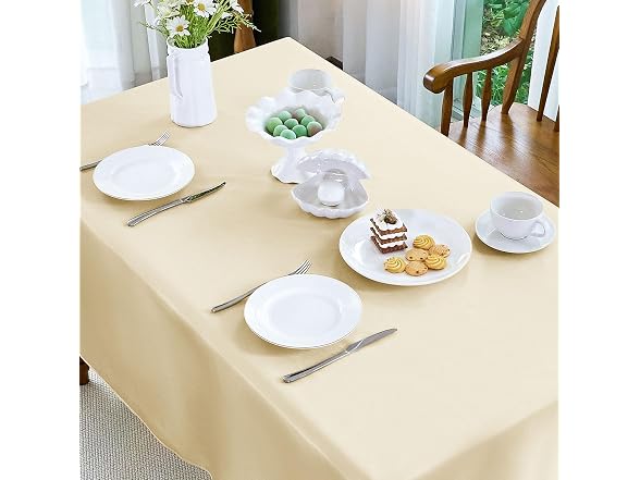 4 Pack Satin Tablecloth 58x102 Inches