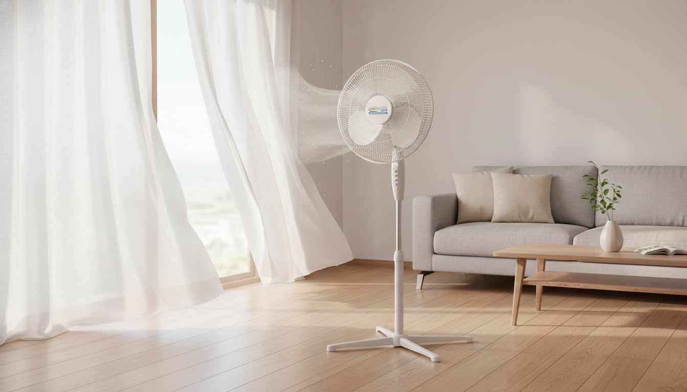 J&V Textiles 16" Oscillating Fan with Remote - Gallery 11