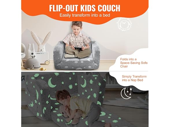 Fold-Out Kids Sofa