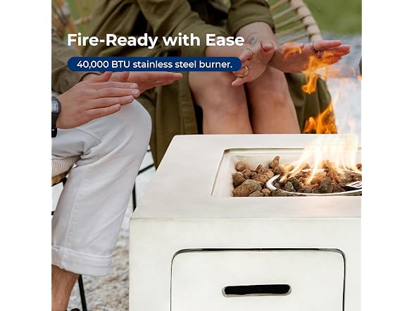 Outdoor Propane Fire Pit Table - CSA/ETL Certified - Gallery 4