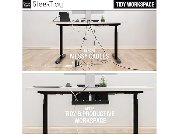 Under Desk Cable Management Tray