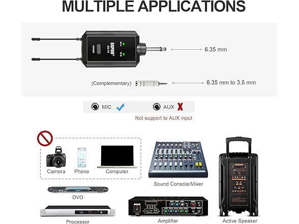 SGPRO Multiple-Purpose Wireless Microphone Set