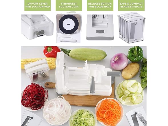 Spiralizer 7-Blade Vegetable Slicer