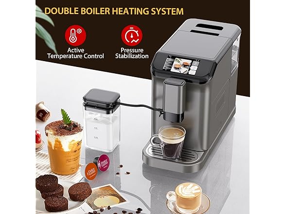 GustoWave Espresso Maker with Milk Frother