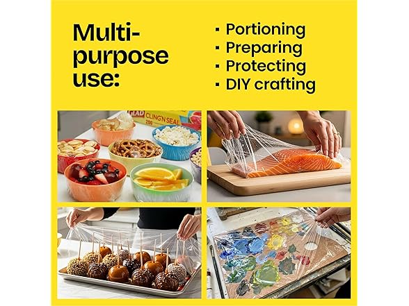 Glad Cling N Seal Wrap 200sqft 12pk