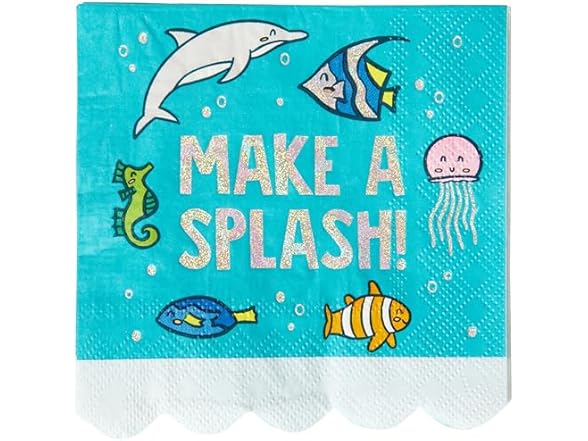 Under The Sea Disposable Paper Cocktail Napkins