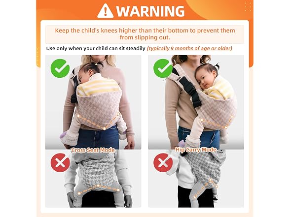 Lujifo Premium Cotton Baby Sling Carrier