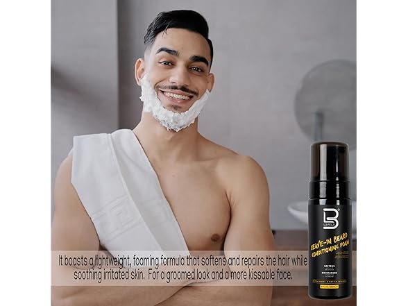 3PK Level 3 Leave-In Beard Conditioning Foam, 5 oz