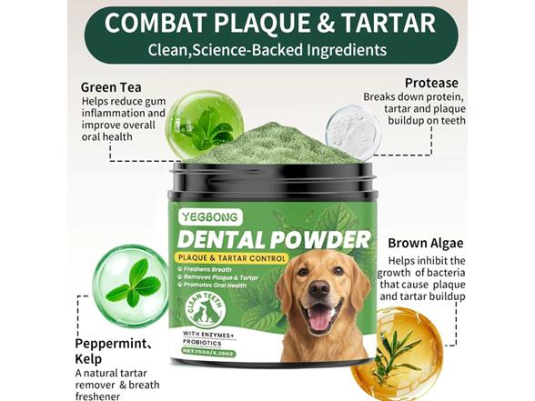 Dog Dental Powder - Tartar - 5.29 oz