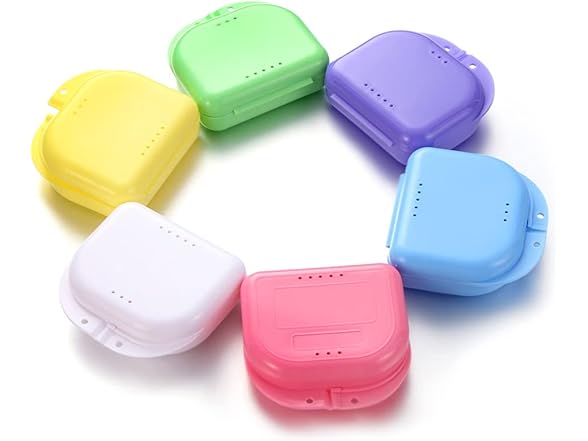 AKOAK Denture Case 2pc Yellow