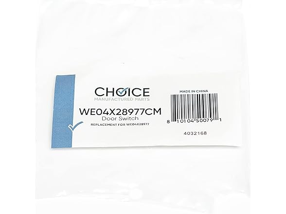 WE04X28977 Dryer Door Switch for GE