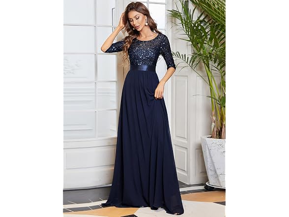 Ever-Pretty Women (14) Sequin Chiffon Formal Dress