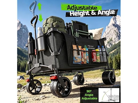 PEAKUNWIND Collapsible Beach Wagon 400L