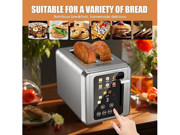 WHALL Full Touch Screen Toaster