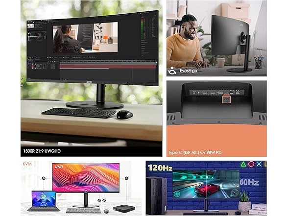MSI 34" UWQHD Monitor | Modern MD342CQP