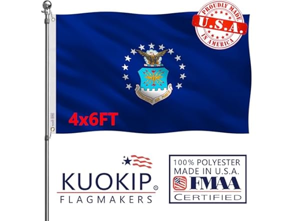 KUOKIP Double Sided US Air Force Flag
