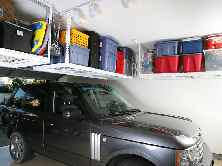 SafeRacks White 4x8 Overhead Storage Rack - Gallery 6