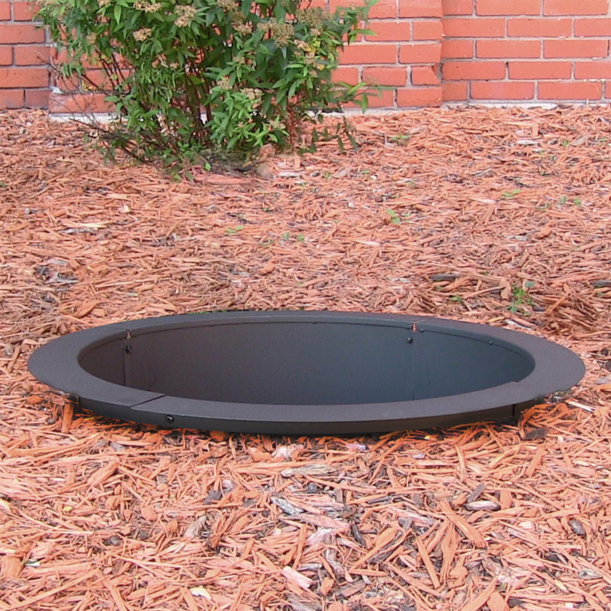 Sunnydaze 39" Steel Fire Pit Ring Insert - Gallery 14