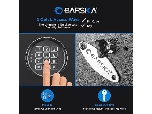 Barska 7.87 Cu Ft DOJ Digital Keypad Rifle Safe