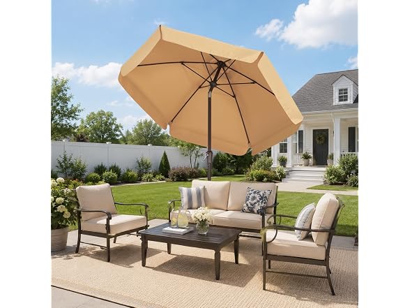 ABCCANOPY 7.5ft Scalloped Patio Umbrella