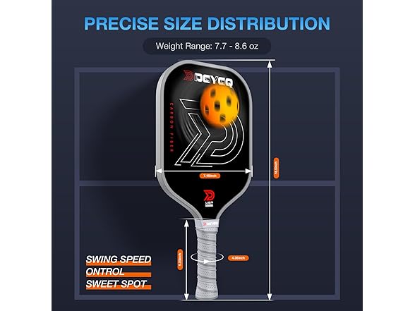 DGYGQ Carbon Fiber Pickleball Paddle