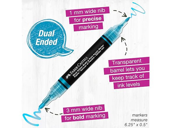 Faber-Castell Shake & Paint Markers: Metallic