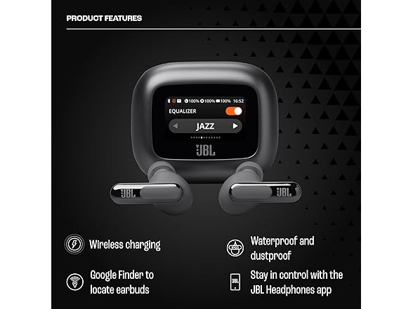 JBL Live Beam 3 Wireless Noise-Cancelling Earbuds (Grade A Refurbished)