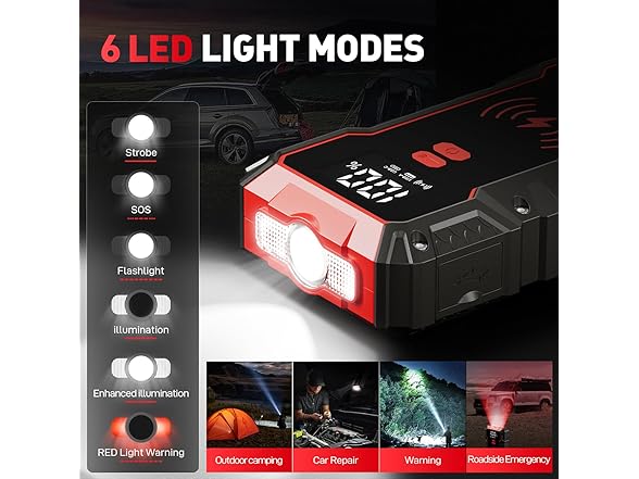 Macson Macson Car Jump Starter, 3000A Jump St